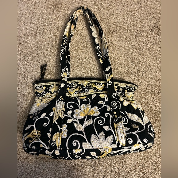 Vera Bradley Yellow Bird Betsy Shoulder Tote Bag 2008 - Picture 3 of 10